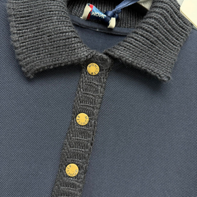 MONCLER 26S SHORT-SLEEVE POLO DRESS 674