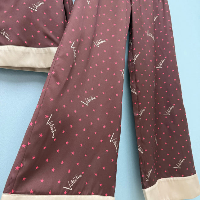 VALENTINO 26S SHIRT & WIDE-LEG PANTS SET 374