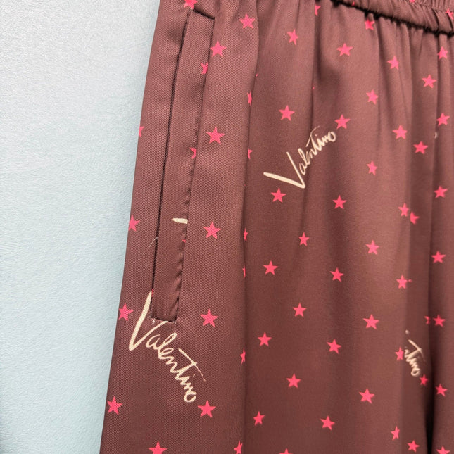 VALENTINO 26S SHIRT & WIDE-LEG PANTS SET 374