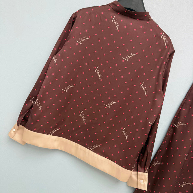 VALENTINO 26S SHIRT & WIDE-LEG PANTS SET 374