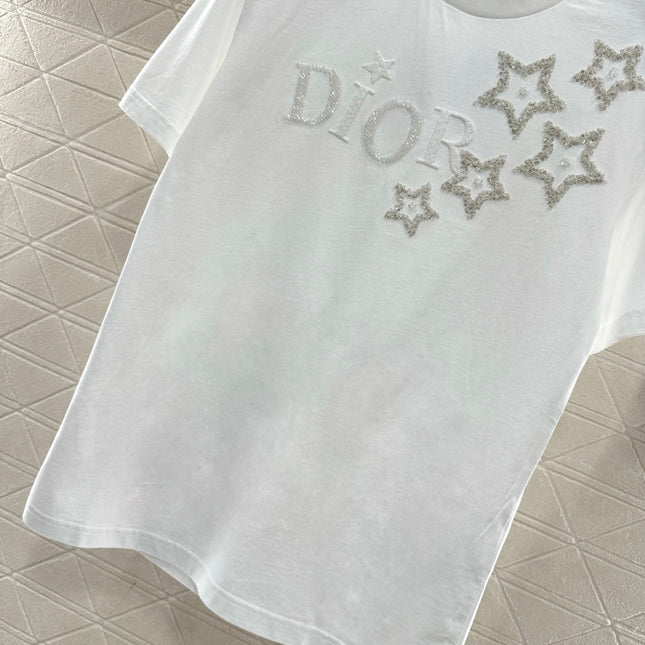 DIOR 25S ROUND-NECK SEQUIN T-SHIRT 731
