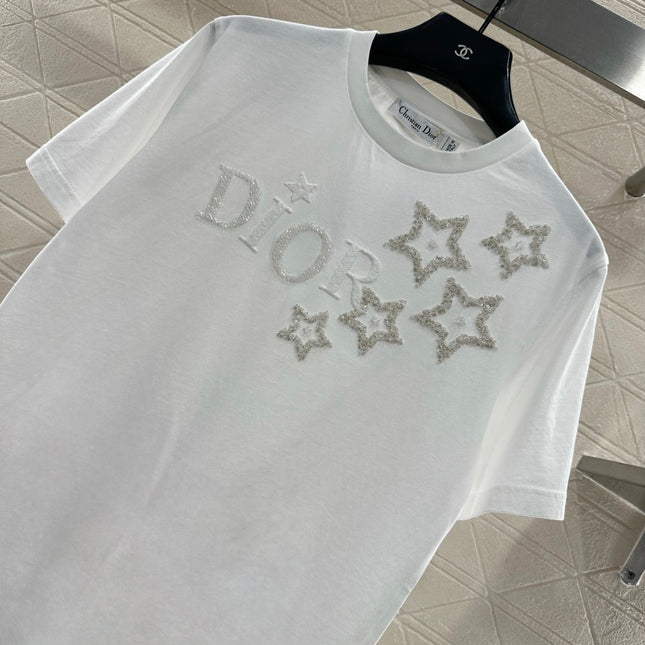 DIOR 25S ROUND-NECK SEQUIN T-SHIRT 731