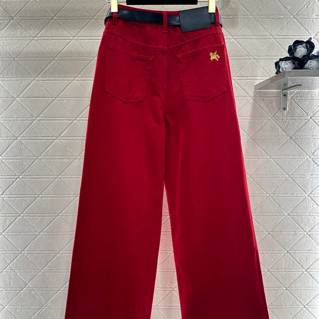 HERMES 25S HIGH-WAIST STRAIGHT JEANS 352