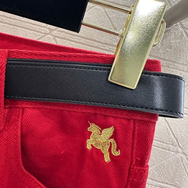 HERMES 25S HIGH-WAIST STRAIGHT JEANS 352