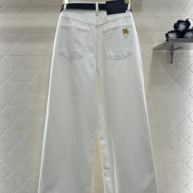 HERMES 25S HIGH-WAIST STRAIGHT JEANS 353