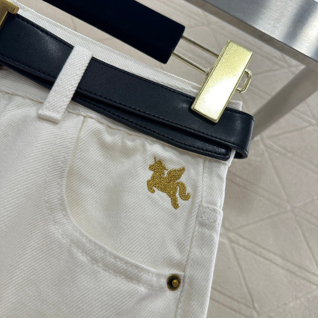 HERMES 25S HIGH-WAIST STRAIGHT JEANS 353