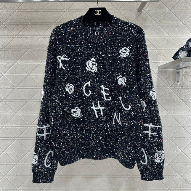 CHANEL 26S CASHMERE BLEND KNIT SWEATER 731