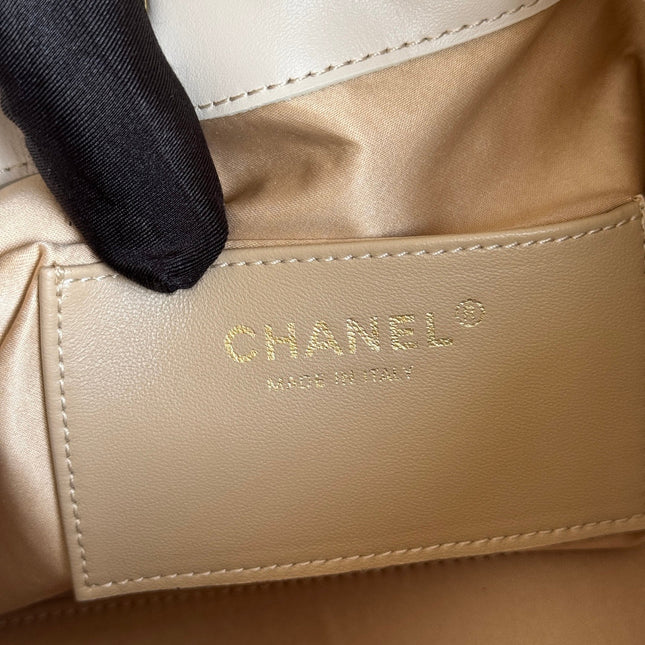 CHANEL 25S HOBO BAG 30 IN MULTICOLOR TWEED WITH GOLD HARDWARE