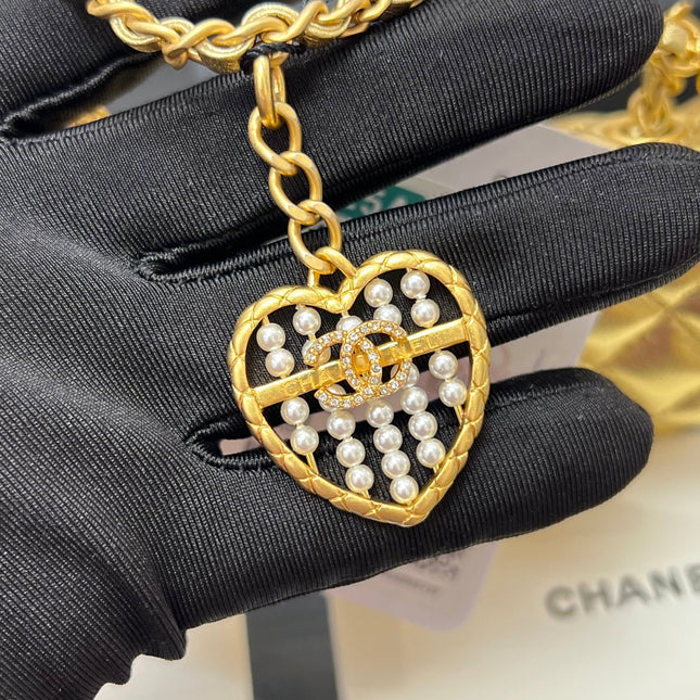 CHANEL 25S FLAP CHARM BAG 13 IN GOLD METALLIC LAMBSKIN