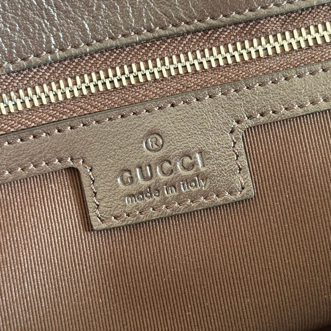 GUCCI 26S GG MARMONT BAG 37 IN DARK BROWN CALFSKIN