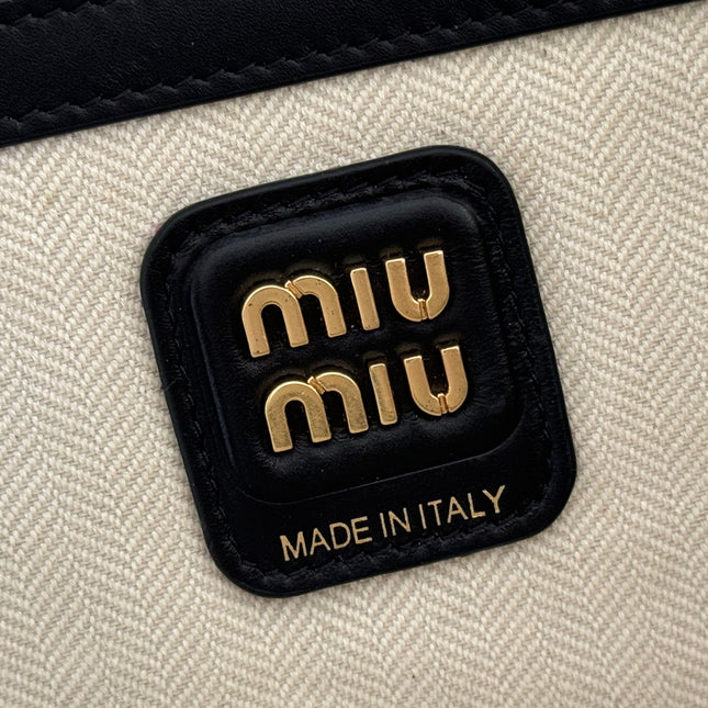 MIUMIU 26S HANDBAG 34 IN BLACK CALFSKIN