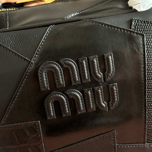 MIUMIU 26S HANDBAG 34 IN BLACK CALFSKIN