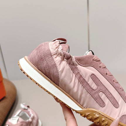 HM 26S BOUNCING SNEAKERS IN PINK NYLON AND SUEDE
