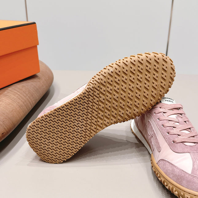 HM 26S BOUNCING SNEAKERS IN PINK NYLON AND SUEDE