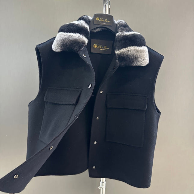 LP 26S FUR-COLLAR VEST 595