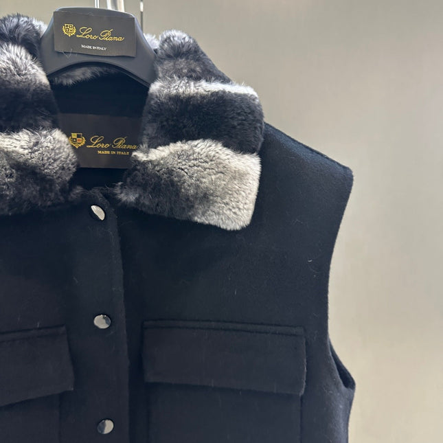 LP 26S FUR-COLLAR VEST 595