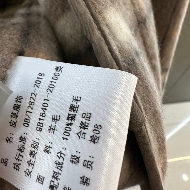 BURBERRY 25S PLAID WOOL COAT 133
