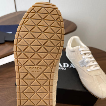 PRADA 25S SNEAKER IN LIGHT BEIGE SUEDE STYLE 11