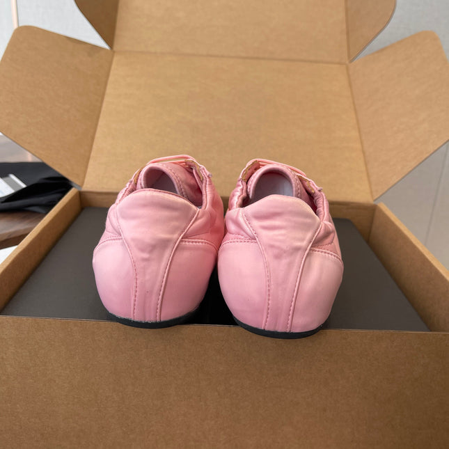 PRADA 25S SNEAKER IN PINK SILK