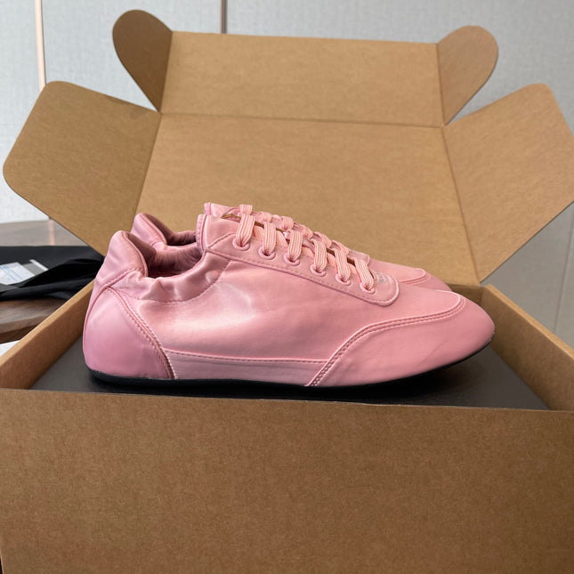 PRADA 25S SNEAKER IN PINK SILK