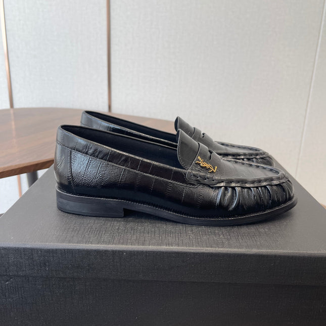 YSL 26S LOAFER IN BLACK CALFSKIN