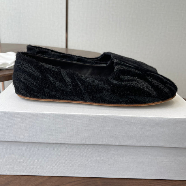 THE ROW 26S MARY JANES IN BLACK ZEBRA PRINT PONY HAIR