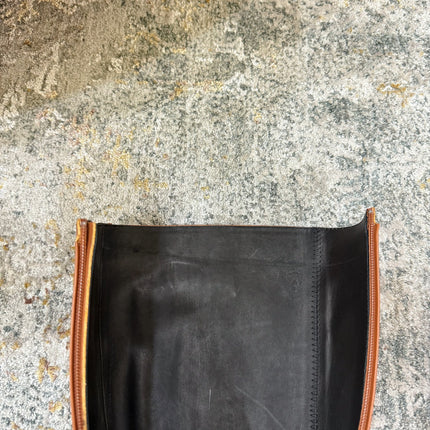 HM 26S FLAT KNEE-HIGH BOOTS IN COGNAC BROWN CALFSKIN 