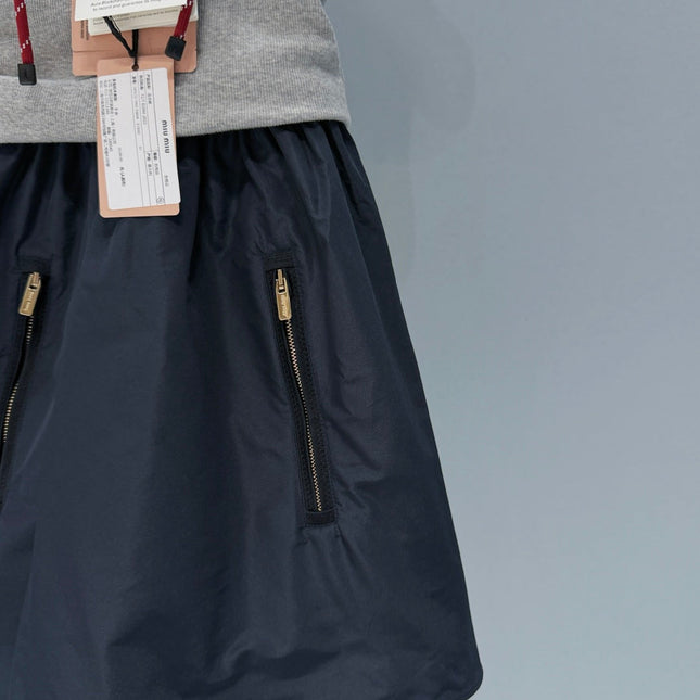 MIUMIU 26S SLEEVELESS HOODED DRESS 904