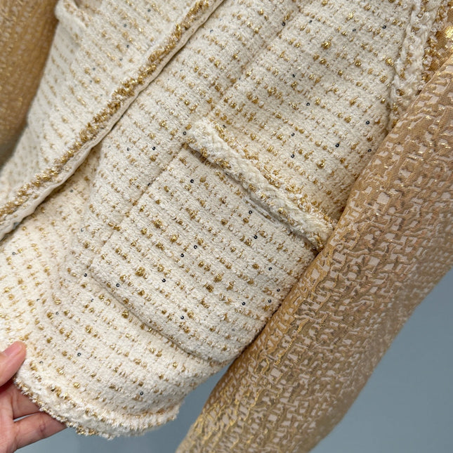 CHANEL 26S TWEED WOOL COAT 893