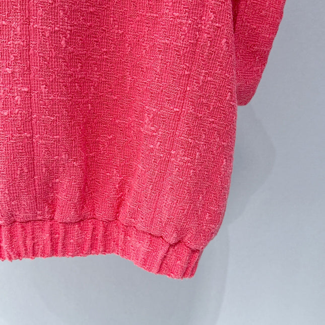 CHANEL 26S SHORT-SLEEVE STAND COLLAR JACKET 889