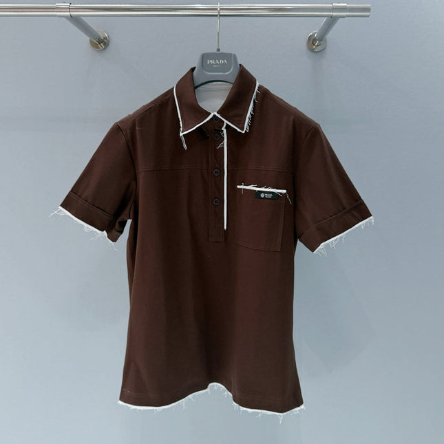 PRADA 26S SHORT SLEEVED POLO SHIRT 808