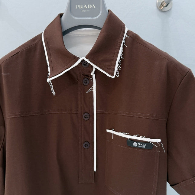 PRADA 26S SHORT SLEEVED POLO SHIRT 808