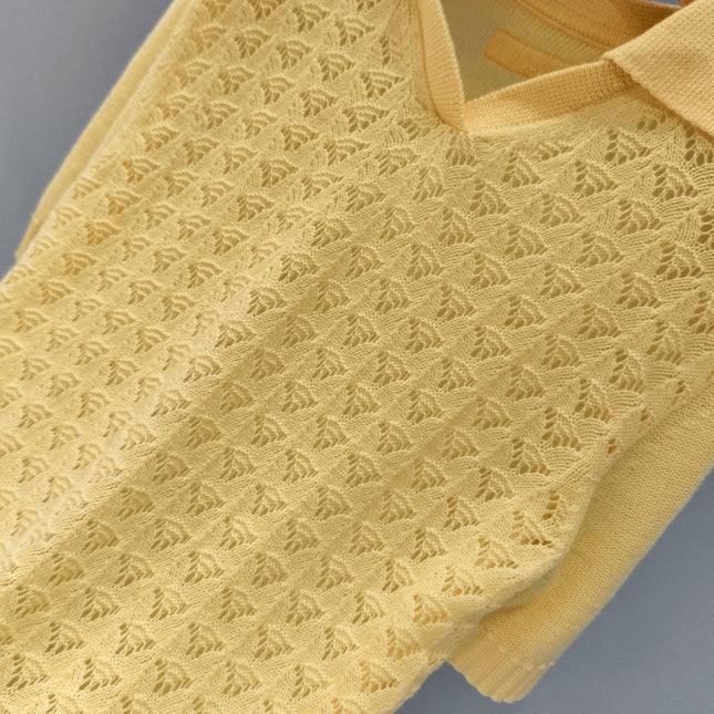 MIUMIU 26S KNITTED POLO SHIRT 882