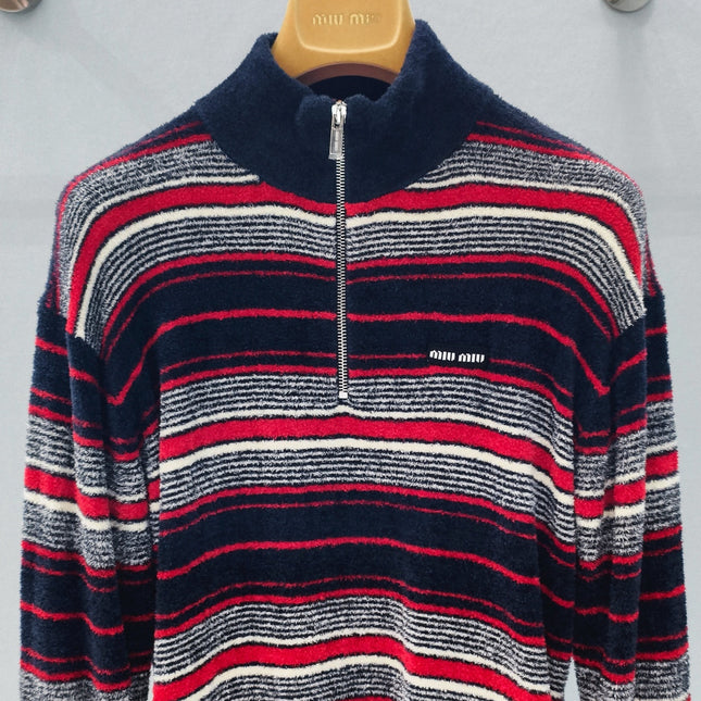 MIUMIU 26S ZIPPER SWEATER 879