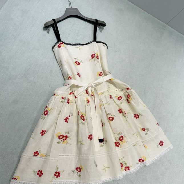 PRADA 26S FLORAL SPAGHETTI STRAP DRESS STYLE 992