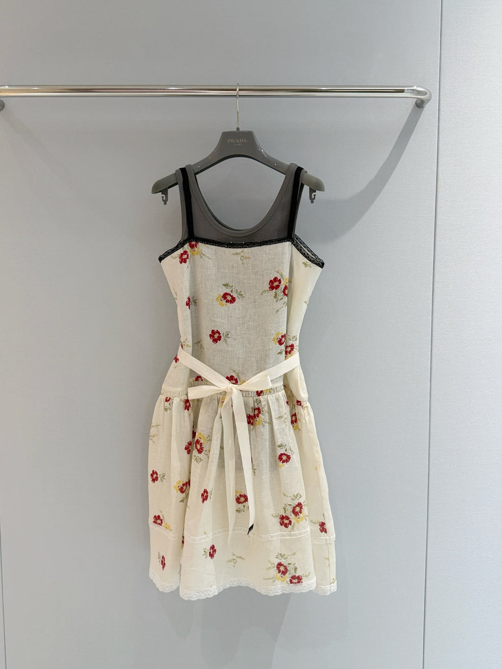 PRADA 26S FLORAL SPAGHETTI STRAP DRESS STYLE 992