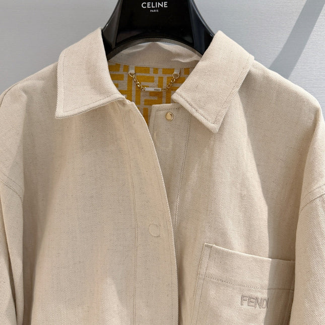 FENDI 26S DENIM SHIRT JACKET 369
