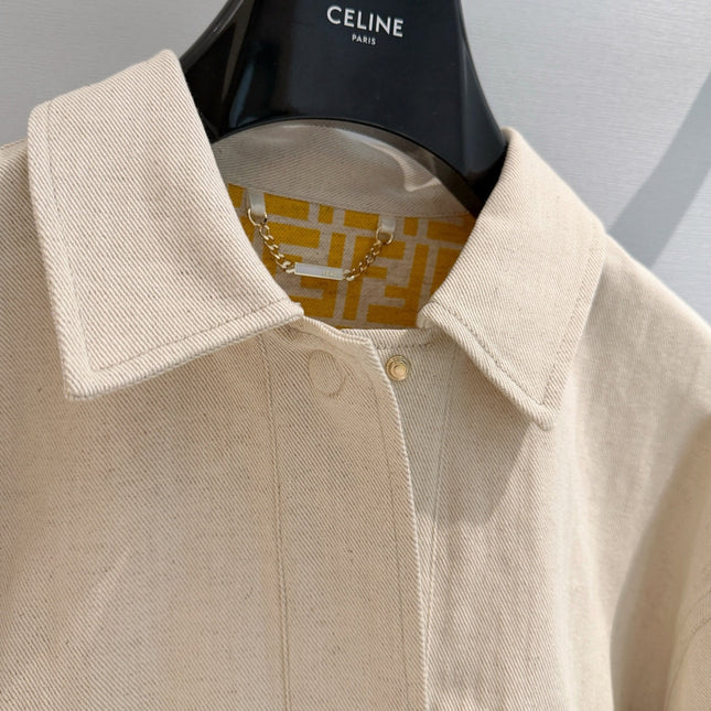 FENDI 26S DENIM SHIRT JACKET 369