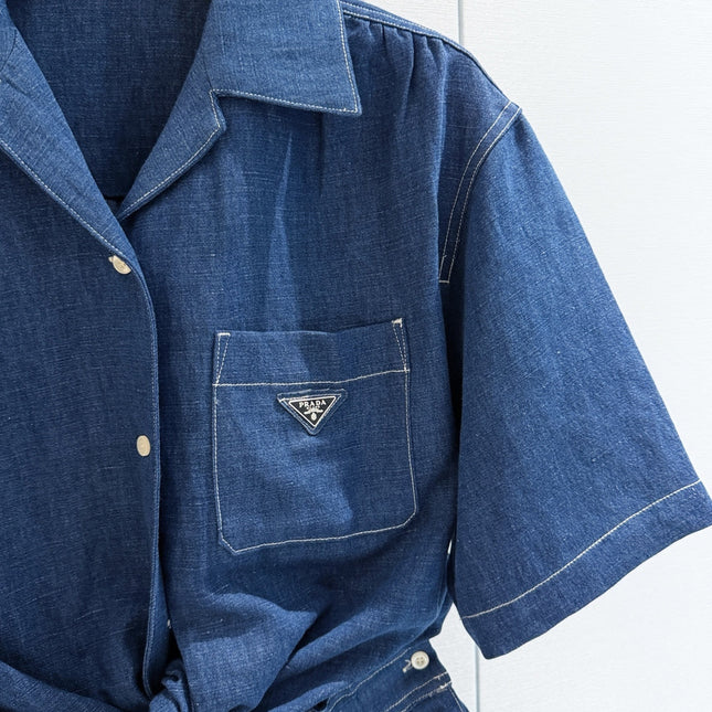 PRADA 26S DENIM JUMPSUIT 996