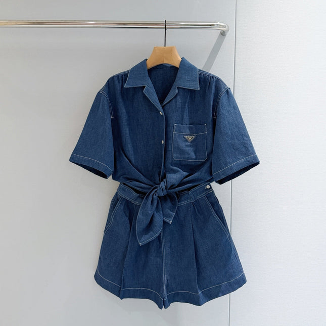 PRADA 26S DENIM JUMPSUIT 996