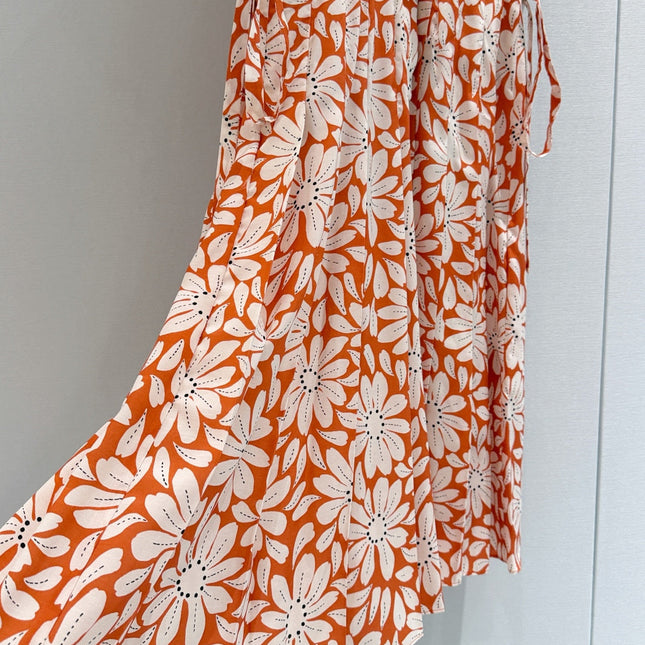 PRADA 26S PRINTED PLEATED DRESS STYLE 987