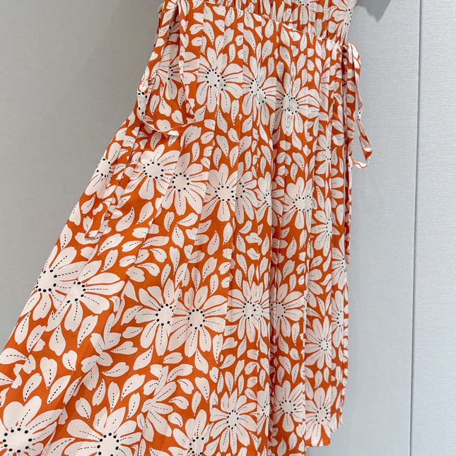 PRADA 26S PRINTED PLEATED DRESS STYLE 987