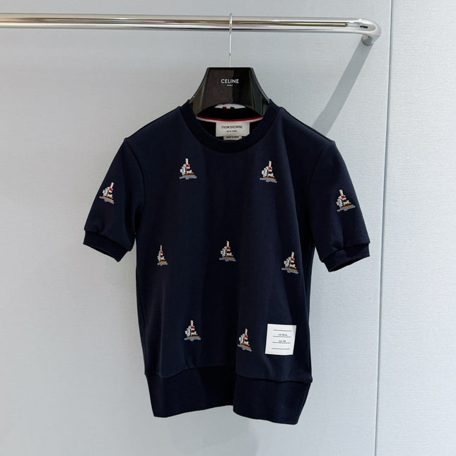 THOM 26S SHORT-SLEEVE KNIT TOP STYLE 200