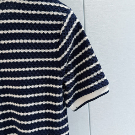 THOM 26S SHORT-SLEEVE KNIT TOP STYLE 198