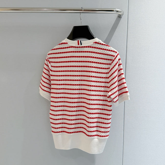 THOM 26S SHORT-SLEEVE KNIT TOP STYLE 194