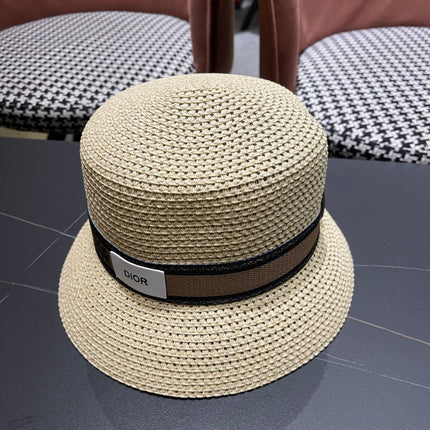 DIOR 26S SHORT BRIM STRAW HAT STYLE 144