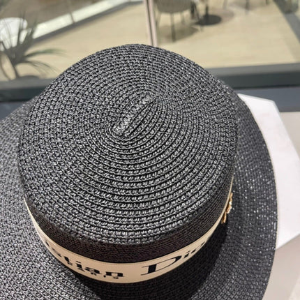 DIOR 26S STRAW BOATER HAT STYLE 196