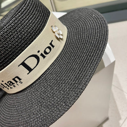 DIOR 26S STRAW BOATER HAT STYLE 196