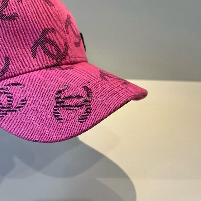 CHANEL 26S PATTERNED DENIM BASEBALL CAP 337793