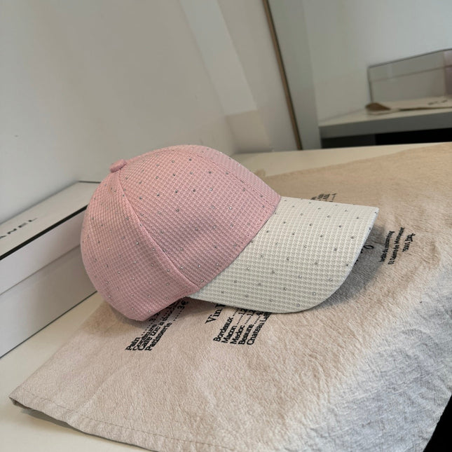 CHANEL 26S CRYSTAL-EMBELLISHED BASEBALL CAP 337795